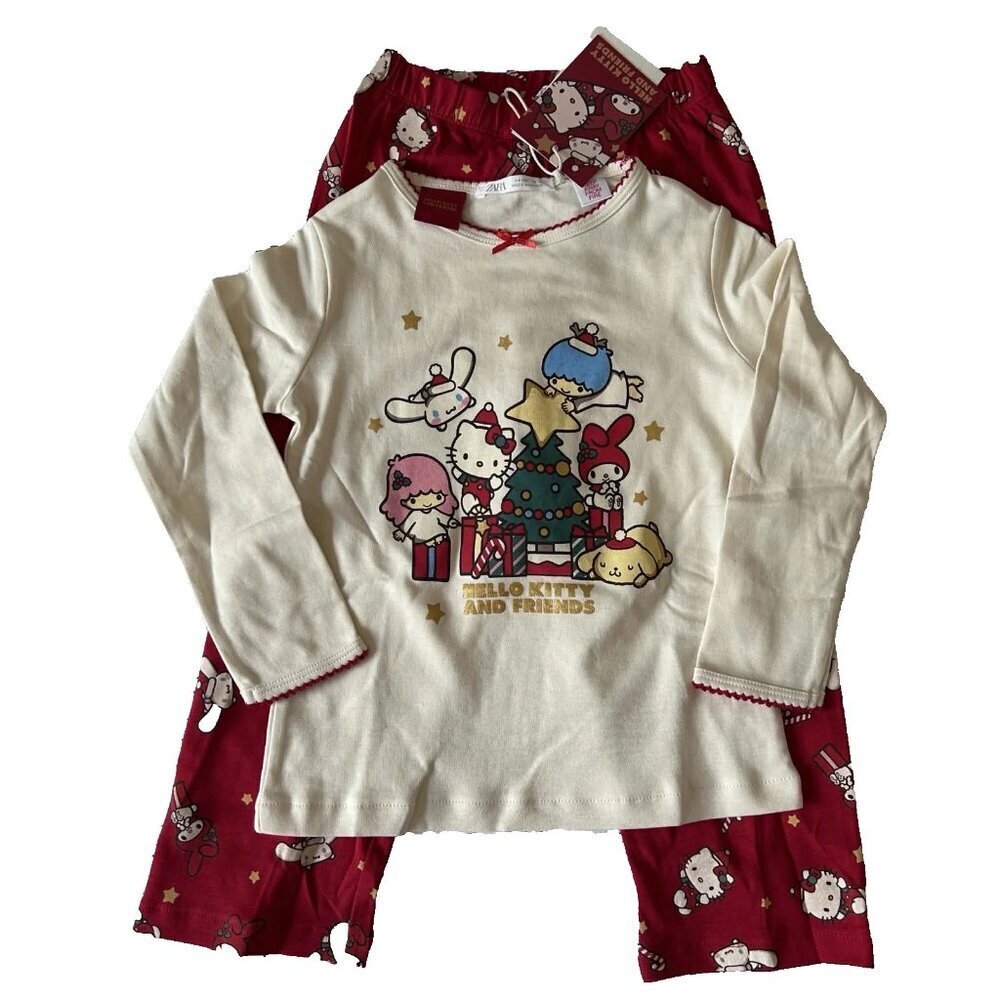 NWT Zara X Sanrio Hello Kitty & Friends 2pc Lounge / Pajama Set 4-5 Yrs Old